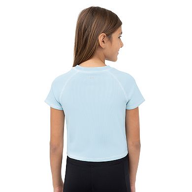 Girls 7-20 Layer 8 Short Sleeve Rib Active Tee