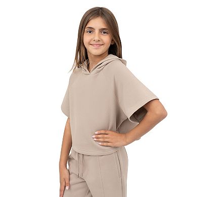 Girls 7-20 Layer 8 Cropped Hoodie
