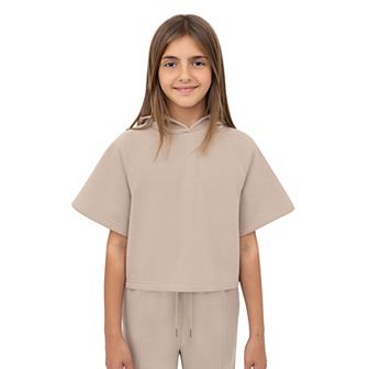 Girls 7-20 Layer 8 Cropped Hoodie