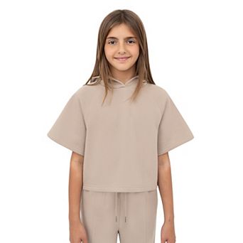 Girls 7-20 Layer 8 Cropped Hoodie