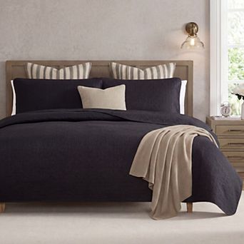 HLC.ME Lorenzo - 3 pc Soft Quilt Set, Lightweight Interlocked Machine Washable Bedspread Coverlet