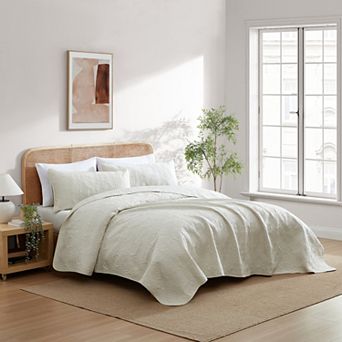 HLC.ME Benji - 3 pc Soft Quilt Set, Lightweight Interlocked Machine Washable Bedspread Coverlet