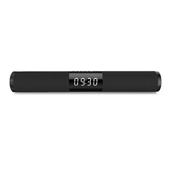 Home Theater Portable Column Bluetooth Soundbar with Alarm Clock, FM Radio and AUX USB