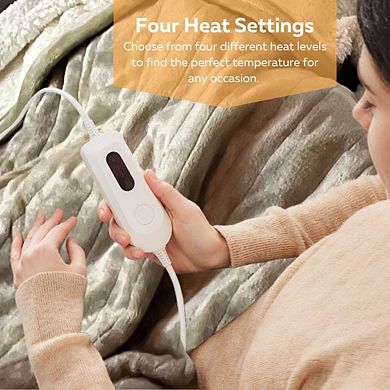 Heated Blanket Sherpa and Fleece