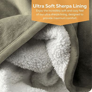 Heated Blanket Sherpa and Fleece