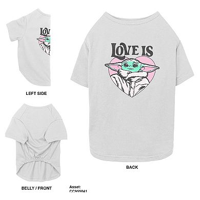 Star Wars Love Is Grogu Pet Tee