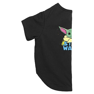 Star Wars Animated Grogu Logo Pet Tee