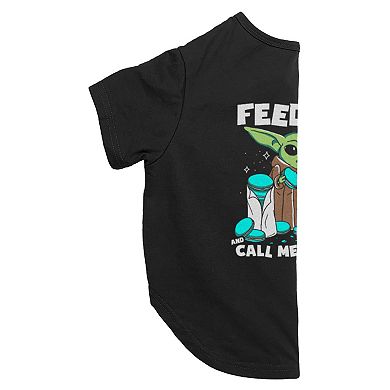 Star Wars Feed Me And Call Me Grogu Pet Tee