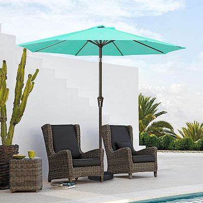 5 foot patio umbrella for a small 4 seater table PURPLE LEAF Round Tiltable Porch Poolside 8' Round / Light Grey Knoll Richard Schultz 1966 the heavy style:8 Chairs + 1 Table 13'x13'