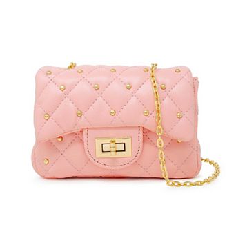Girl's Classic Quilted Stud Handbag