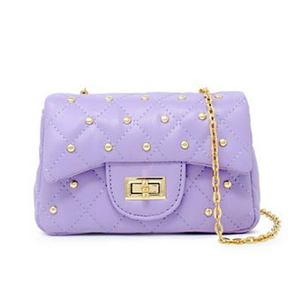 Girl's Classic Quilted Stud Handbag