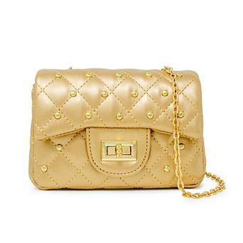 Girl's Classic Quilted Stud Handbag