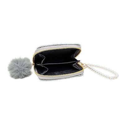 Kid's Sparkle Pearl Strap Wallet