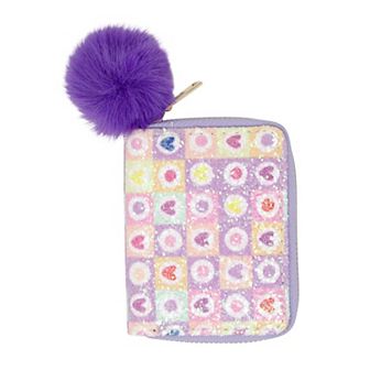 Kid's Glitter Hearts Wallet