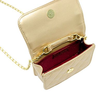 Kid's Quilted Pearl Handle Heart Bag