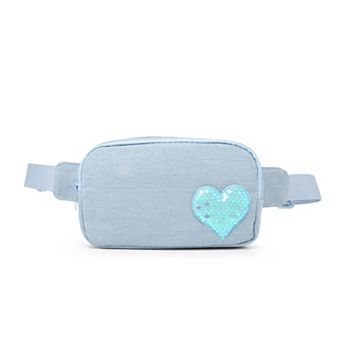 Kid's Sequin Heart Belt Bag