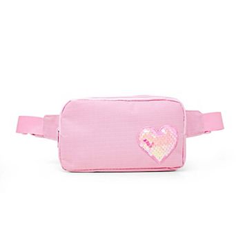 Kid's Sequin Heart Belt Bag