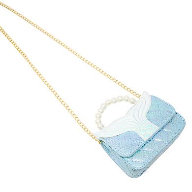 Kid's Mermaid Tail Pearl Handle Bag