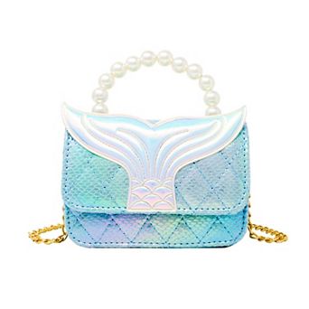 Kid's Mermaid Tail Pearl Handle Bag