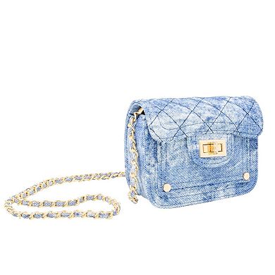 Kid's Tie Dye Quilted Denim Handbag