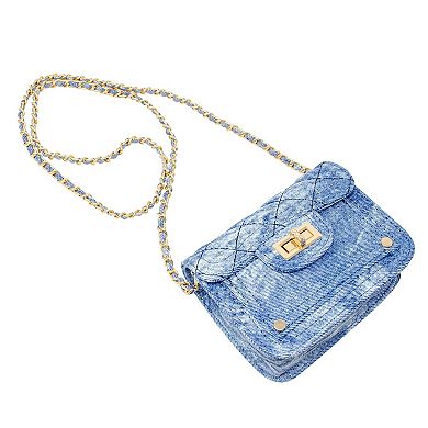 Kid's Tie Dye Quilted Denim Handbag