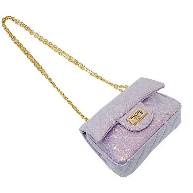 Kid's Classic Quilted Sparkle Mini Purse
