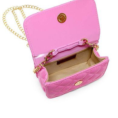 Kid's Pearl Handle Message Charm Handbag