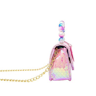 Kid's Mermaid Pearl Handle Seashell Bag