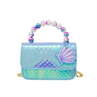 Kid's Mermaid Pearl Handle Seashell Bag