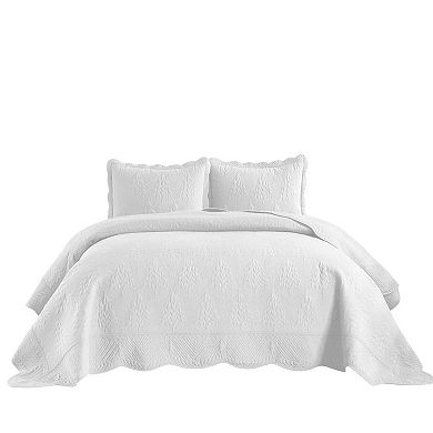Marcielo 3 Piece 100% Cotton Christmas Tree Bedspread Set Coverlet Set Lightweight Quilt Set