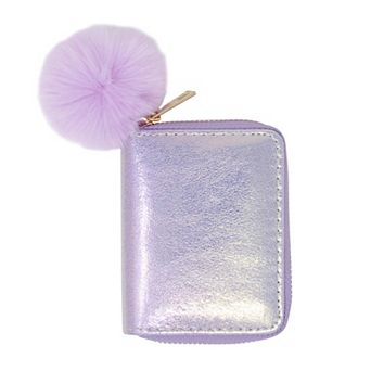 Kid's Shiny Pom Pom Wallet