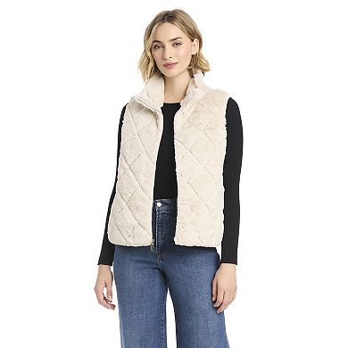 Women's Modern Supply by Sanctuary Faux Fur Puffer Vest