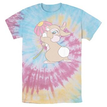 Disney's Bambi Flirty Bunny Tie Dye Men's Graphic Tee
