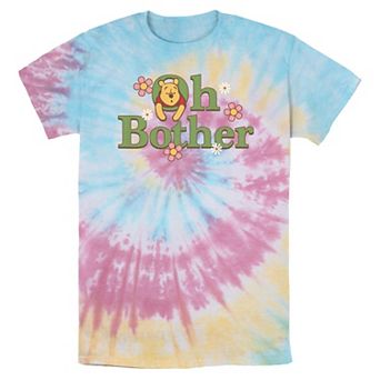 Disney's Winnie The Pooh Oh Bother Tie Dye Men's Graphic Tee