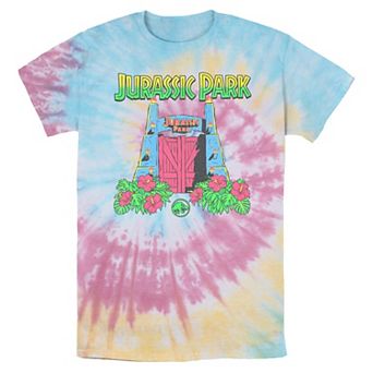 Men's Jurassic World Spring Colors Gates Tie Dye Graphic Tee