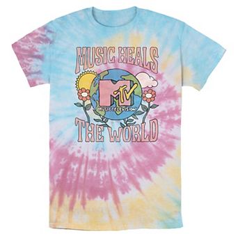 Men's MTV Music Heals The World Tie Dye Graphic Tee