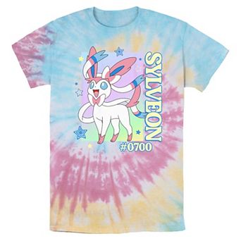 Men's Pokemon Sylveon Poster Tie Dye Graphic Tee