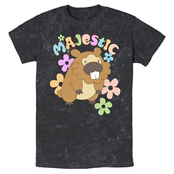 Men's Pokemon Majestic Creature Mineral Wash Graphic Tee