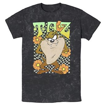 Men's Looney Tunes Springtime Taz Mineral Wash Graphic Tee