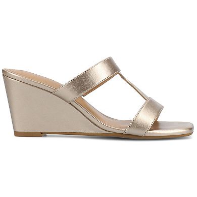 Journee Clodie Women's Slip-On Wedge Sandals