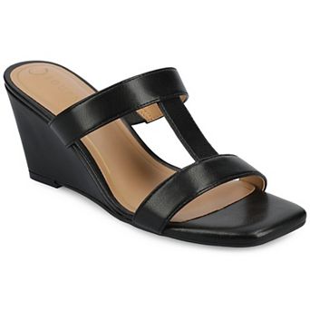 Journee Clodie Women's Slip-On Wedge Sandals