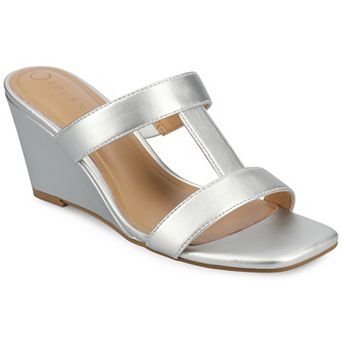 Journee Clodie Women's Slip-On Wedge Sandals