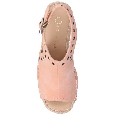 Journee Crisie Women's Ankle Strap Espadrille Wedge Sandals