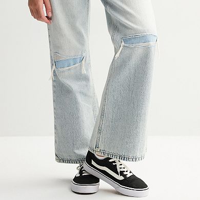 Girls 6-20 SO® Mid Rise Destructed Baggy Jeans in Regular & Plus Sizes