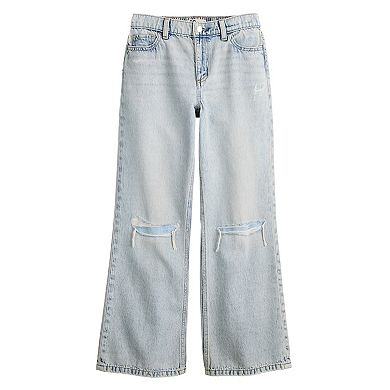 Girls 6-20 SO® Mid Rise Destructed Baggy Jeans in Regular & Plus Sizes