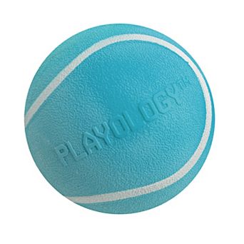 Playology Squeaky Chew Ball Peanut Butter Scent Small Dog Toy 3-Pack