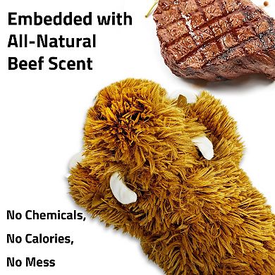 Playology Plush Highland Cow Beef Scent Large Dog Toy