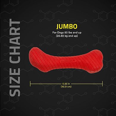 Playology Jumbo Crunchy Femur Bone Beef Flavor Dog Toy
