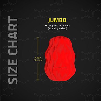 Playology Squeaky Pinecone Beef Scent Jumbo Dog Toy