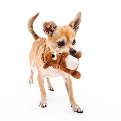 Playology Plush Squirrel Peanut Butter Scent Small Dog Toy